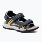 Juniorské sandále Geox Borealis ocean blue/gold
