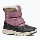 Juniorské snehule Geox Flexyper ABX dark rose/black