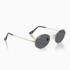 Slnečné okuliare Ray-Ban Oval arista gold/blue