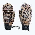 Dámske lyžiarske rukavice Level Siberian Mitt pink brown