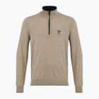 Pánsky sveter Aeronautica Militare 1/2 Zip sand melange