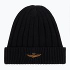 Pánska zimná čiapka Czapka Aeronautica Militare 262CU0098UL00485 jet black