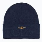 Pánska zimná čiapka Czapka Aeronautica Militare 262CU0099UL00949 Blu Navy