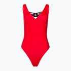 Plavky jednodielne dámske EA7 Emporio Armani Water Sports BW Tape rosso