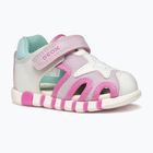 Detské sandále Geox Iupidoo white/fuchsia