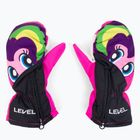 Level Lucky Mitt detské rukavice na snowboarding ružové 4146