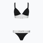 Dvojdiele plavky dámske EA7 Emporio Armani Water Sports BW Maxi Logo bianco/nero