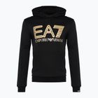 Pánska mikina EA7 Emporio Armani Train Logo Series Oversize Logo Hoodie Coft black