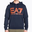 Pánska mikina EA7 Emporio Armani Train Logo Series Oversize Logo Hoodie Coft navy blue