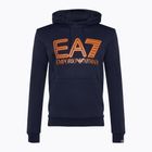 Pánska mikina EA7 Emporio Armani Train Logo Series Oversize Logo Hoodie Coft navy blue