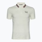 Pánske tričko EA7 Emporio Armani Golf Pre Polo Check silver birch