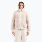 Dámska bunda EA7 Emporio Armani Train Contemporary Šport Teddy white sand