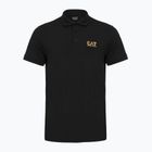 Pánska polokošeľa EA7 Emporio Armani Core Identity čierna / zlaté logo