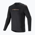 Pánske cyklistické tričko Alpinestars A-Aria Polartec Switch s dlhým rukávom čierne