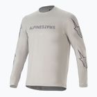 Pánske cyklistické tričko s dlhým rukávom Alpinestars A-Dura Switch light gray