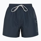 Pánske plavecké šortky EA7 Emporio Armani s nadrozmerným logom armani blue / silver