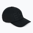 EA7 Emporio Armani Train Logo Series Vyšívaná baseballová čiapka čierna