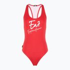 Dámske jednodielne plavky EA7 Emporio Armani Maxi Logo One Piece racing red
