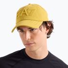 EA7 Emporio Armani logo vlaku Séria vyšívaná antická mechová baseballová čiapka