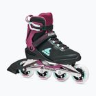 Dámske kolieskové korčule Rollerblade Macroblade 84 W black/burgundy/ocean green