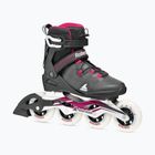 Dámske kolieskové korčule Rollerblade Macroblade 90 W black/burgundy/ocean green