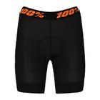 Dámske cyklistické boxerky s vložkou 100% Crux Liner black STO-49902-001-10