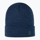 Zimná čiapka BUFF Heavyweight Merino Wool solid night blue