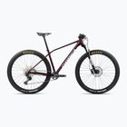 Horský bicykel Orbea Alma H20 2024 metalická tmavočervená/chic white