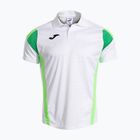 Pánske tenisové tričko Joma Montreal white/fluor green