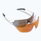 Cyklistické okuliare Tifosi Slice matte white/smoke/ac red/clear