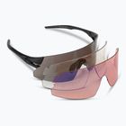 Cyklistické okuliare Tifosi Rail Xc Clarion blackout/smoke/ac red/clear