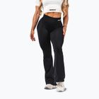 Dámske tréningové legíny NEBBIA Flow Seamless High Waist Sculpting Flared Black