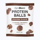 Proteínové guličky GymBeam Protein Balls 45 g chocolate brownie