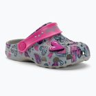 Coqui Little Frog mid.grey/fuchsia love/amulet detské sandále