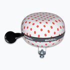 Zvonček na bicykel  Basil Polkadot Big Bell white/red dots