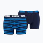 Pánske boxerky PUMA Heritage Stripe 2ks blue