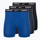 Pánske boxerky  Nike Everyday Cotton Stretch 3 pary obsidian/game royal/black