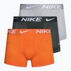 Pánske boxerky Nike Dri-Fit Essential Micro Trunk 3 páry šedá/svetlá/oranžová