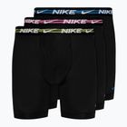Pánske boxerky Nike Dri-FIT Ultra-Stretch Micro Brief 3 páry laser fuchsia/court blue/black