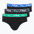 Pánske nohavičky Nike Everyday Cotton Stretch Brief 3 páry black/green/black