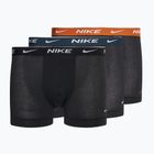 Pánske boxerky Nike Everyday Cotton Stretch Trunk 3 páry black/armory navy/black