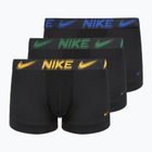 Pánske boxerky Nike Dri-Fit Essential Micro Trunk 3 pairs black/game royal/malachite/un gold/zoom wb