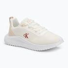 Dámske topánky Calvin Klein YW0YW01851 Eva Runner L-Up Mix Mesh Logo Ck bright white/black