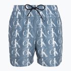 Pánske plavecké šortky Calvin Klein Medium Drawstring Print blue