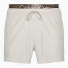 Pánske plavecké šortky Calvin Klein Short Double Wb beige