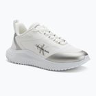 Dámske topánky Calvin Klein Eva Runner Low Lace Mix Ml Wn bright white/silver