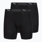 Pánske boxerky Cotton Long 2 pack black