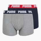 Pánske boxerky PUMA Everyday Basic 2 páry navy/grey