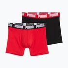 Pánske boxerky PUMA Everyday Basic 2 páry red/black