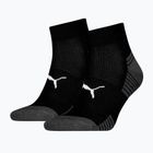 Ponožky PUMA Sport Cushioned Quarter 2 pairs black